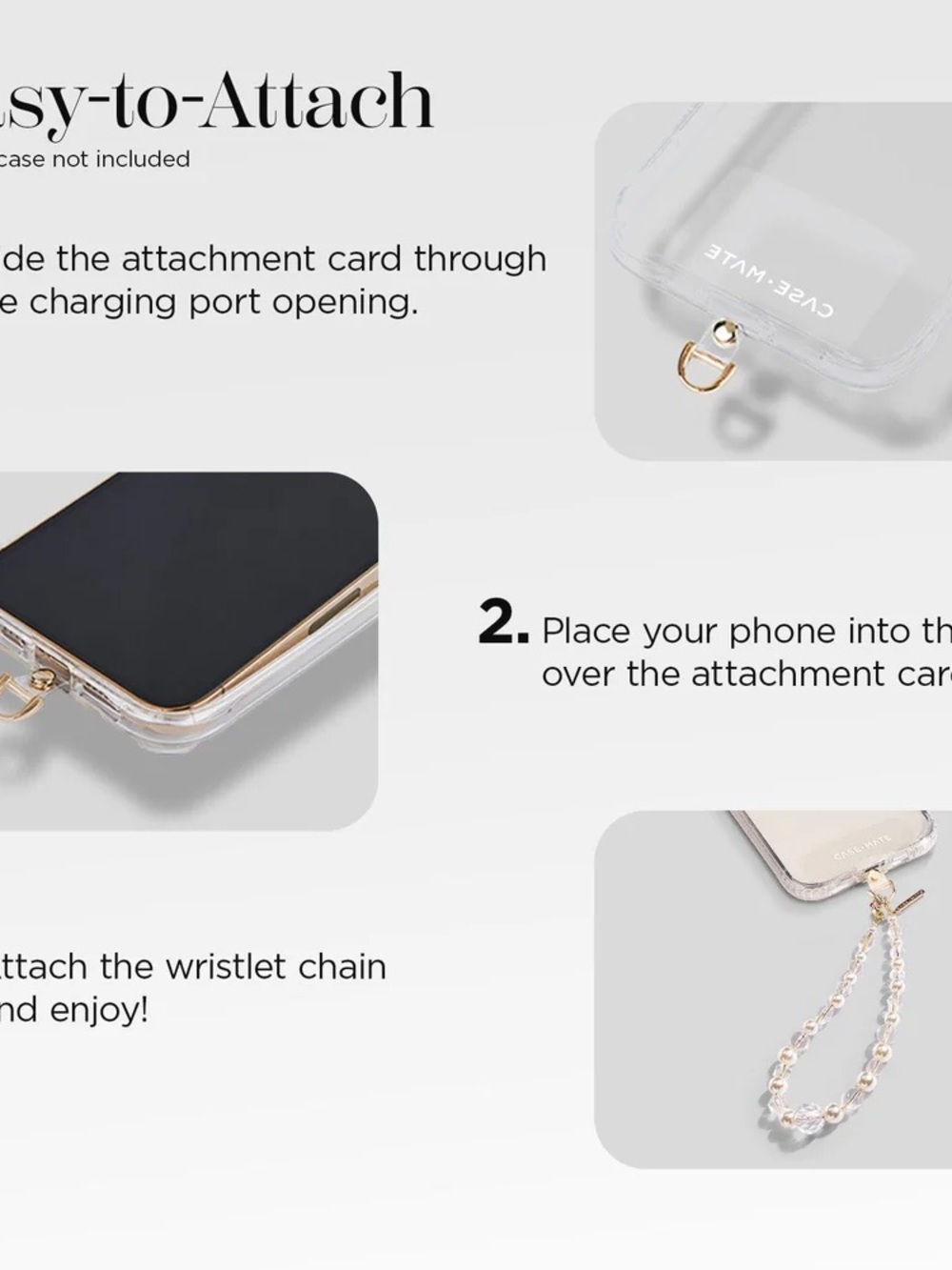 NEW CaseMate crystal pearl phone charm - Picture 5 of 10